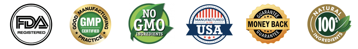 MemoVolt FDA registered GMP certified non-GMO trust badges